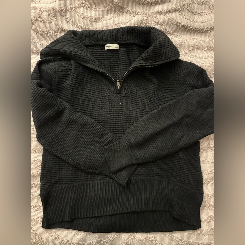 Sonoma black quarter zip. Never worn. Size medium